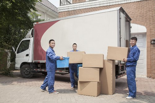 Furniture and boxes being loaded for transport in Lambeth