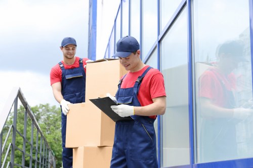 Removal team preparing a home move in Lambeth