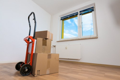 Commercial movers handling desks and IT equipment in Lambeth